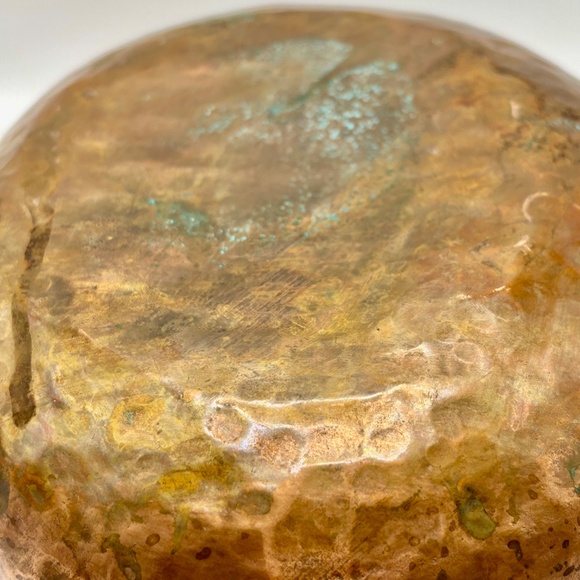 Antique Hammered Copper Pot  9.5" - Picture 6 of 9